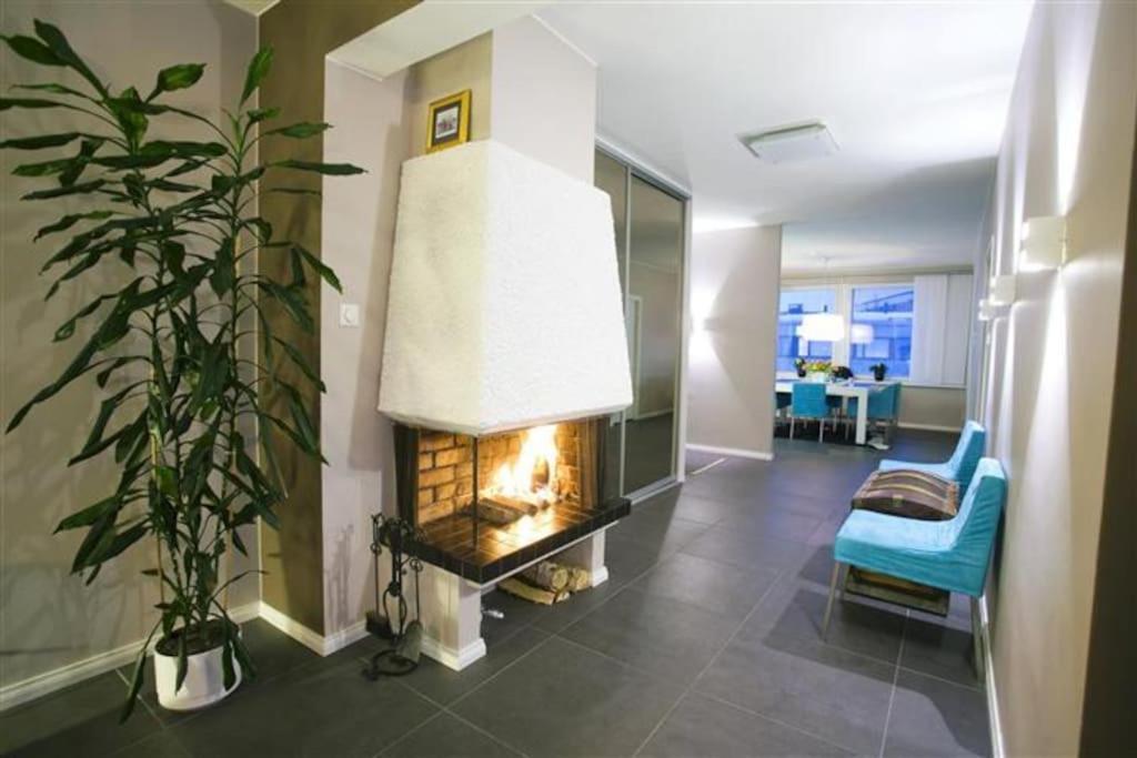 Majestic Penthouse With Sauna & High-Speed Wi-Fi And Parking โรวานิเอมิ ภายนอก รูปภาพ