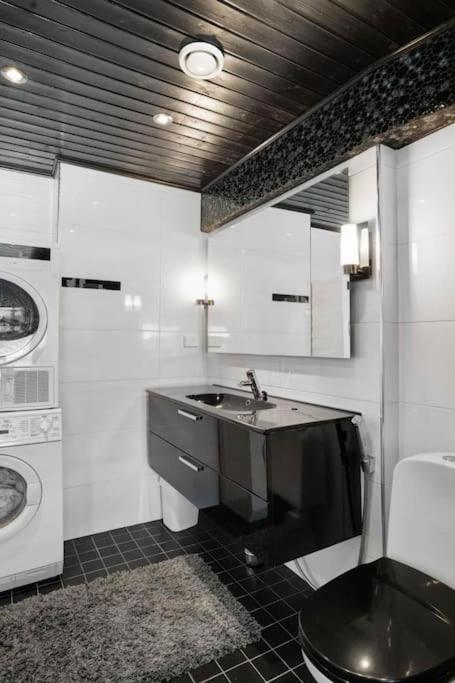Majestic Penthouse With Sauna & High-Speed Wi-Fi And Parking โรวานิเอมิ ภายนอก รูปภาพ